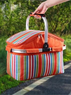 NWT Nicole Miller Home Insulated Cooler Picnic Basket Bag